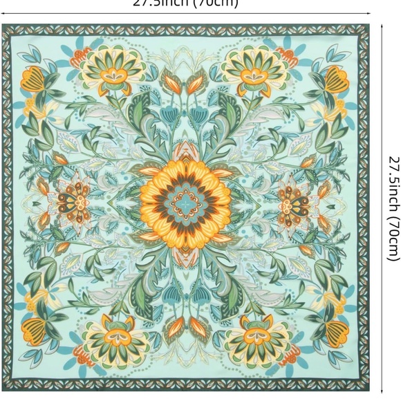 Women Head Hair Scarf Like Satin Silk Scarf Sleeping Hair Wrapping Night 27.5" - Picture 7 of 7